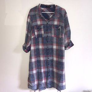 New Look Plaid Casual Dress